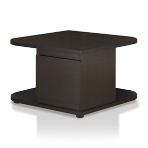 furniture of america adona modern wood storage coffee table in cappuccino