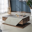 Furniture of America Menster Modern Wood Storage Coffee Table in Reclaimed Oak