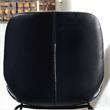 Furniture of America Shara Faux Leather Upholstered Accent Chair in Black