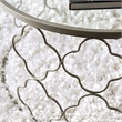 Furniture of America Nellie Transitional Metal End Table in Champagne Gold