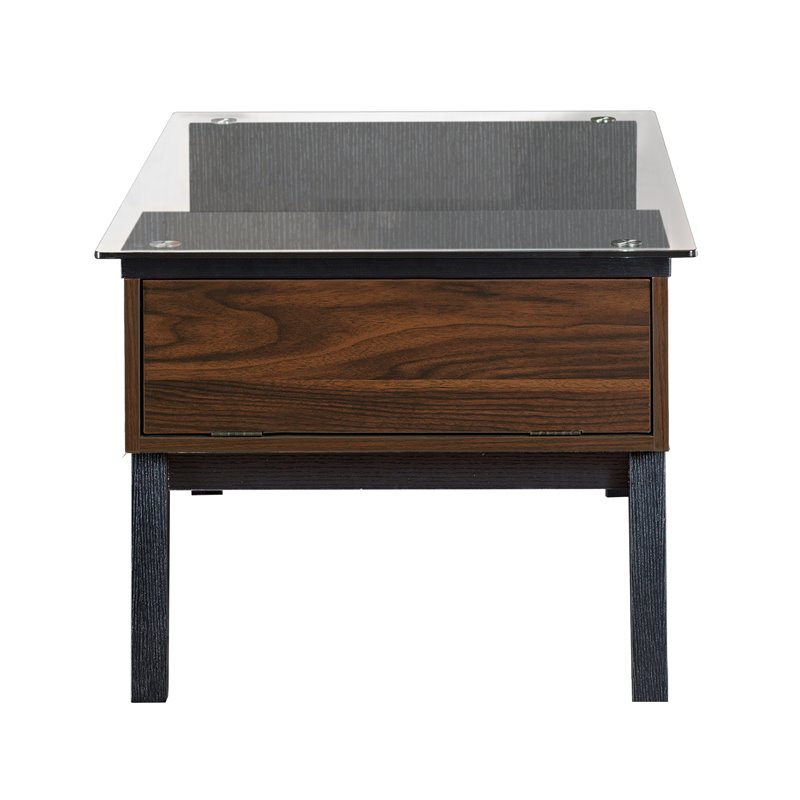 Furniture Of America Jasper Mid Century Coffee Table Walnut And Black Furniture Of America Jasper Mid Century Coffee Table Walnut And Black