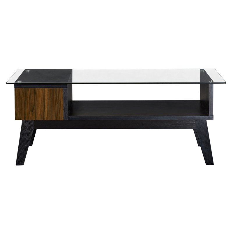 Furniture Of America Jasper Mid Century Coffee Table Walnut And Furniture Of America Jasper Mid Century Coffee Table Walnut And Black Idi 172111