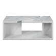 Furniture of America Lenu Contemporary Wood Storage Coffee Table in White