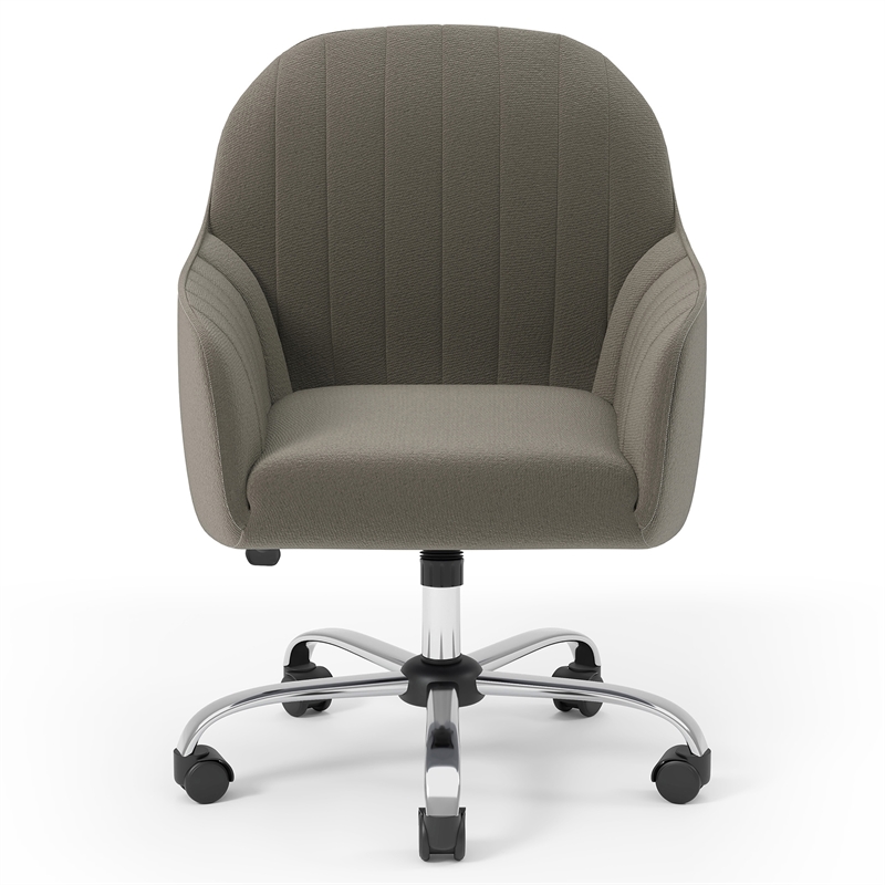 Furniture of America Allenton Fabric Adjustable Office Chair in Brown