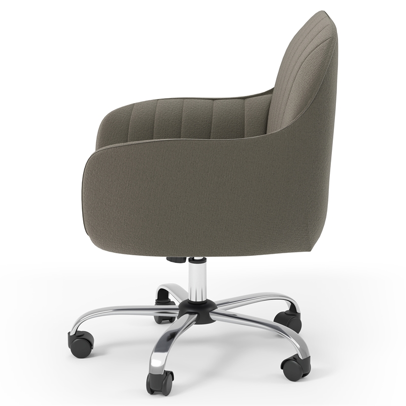 Furniture of America Allenton Fabric Adjustable Office Chair in Brown