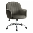 Furniture of America Allenton Fabric Adjustable Office Chair in Brown