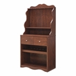 Furniture of America Hazleton Wood Multi-Storage Baker Rack in Vintage Walnut