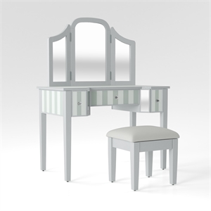 furniture of america aleana glam vanity set