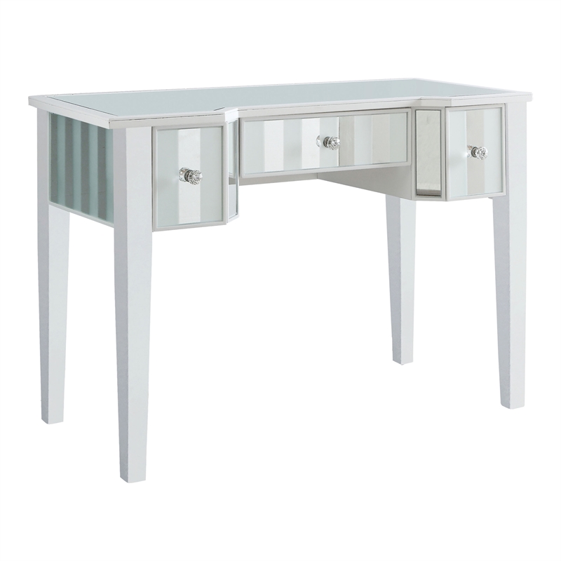 Furniture of America Aleana Contemporary Wood 3-Piece Vanity Set in White