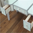 Furniture of America Modaz Wood Flip-Top 3-Piece Vanity Set in Silver