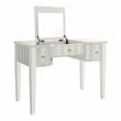 Furniture of America Modaz Wood Flip-Top 3-Piece Vanity Set in White