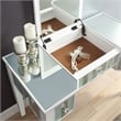 Furniture of America Modaz Wood Flip-Top 3-Piece Vanity Set in White