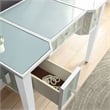 Furniture of America Modaz Wood Flip-Top 3-Piece Vanity Set in White