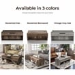 Furniture of America Edwards Wood Lift-Top Coffee Table in Reclaimed Oak