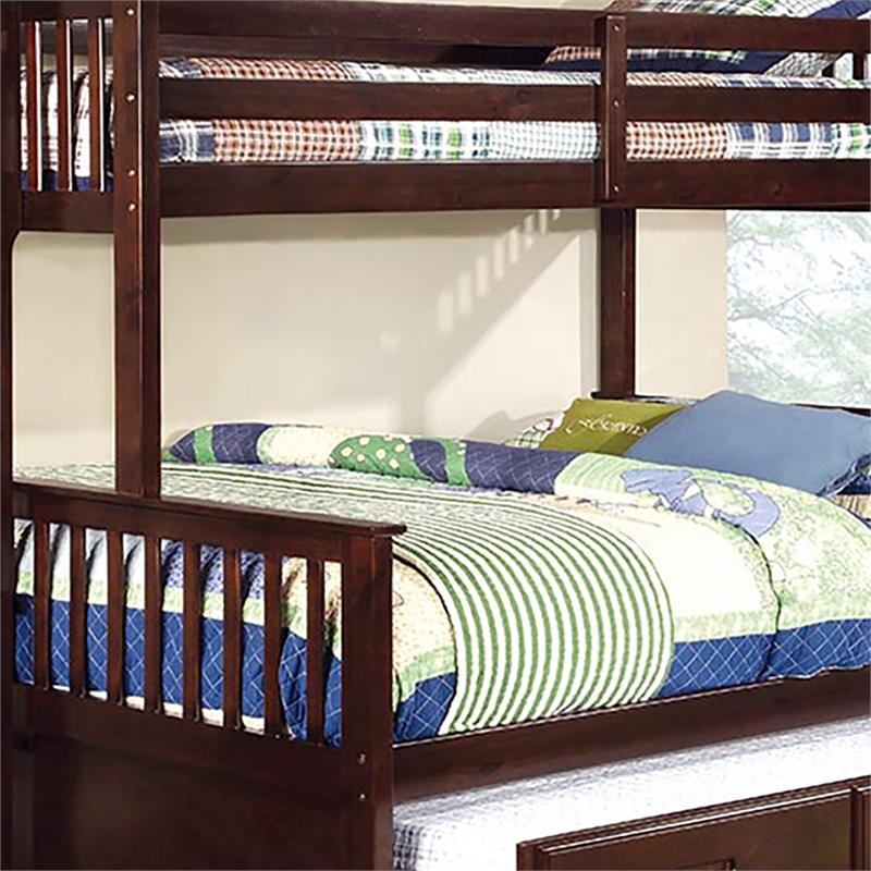 Piece Wood Twin Xl Over Queen Bunk Bed, Queen Size Bunk Bed With Trundle