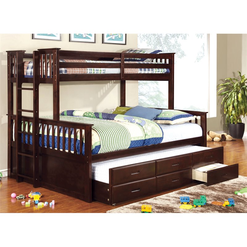 Piece Wood Twin Xl Over Queen Bunk Bed, Queen Size Bunk Bed Frame