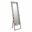 Furniture of America Regalo Metal 51-Inch Standing Mirror in Sand Black