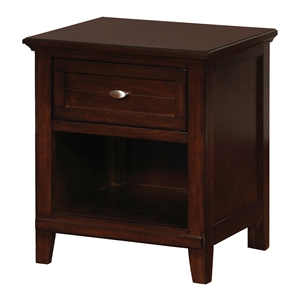 furniture of america covington transitional solid wood youth nightstand
