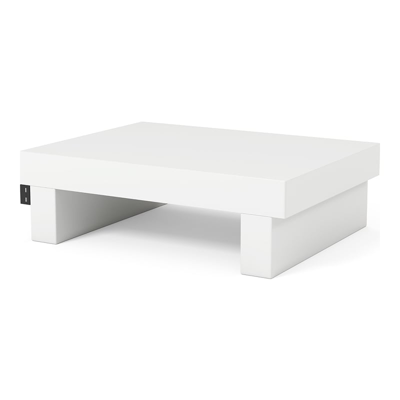 Furniture of America Krister Contemporary Wood Nightstand with USB Post in White