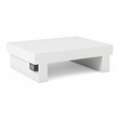 Furniture of America Krister Contemporary Wood Nightstand with USB Post in White