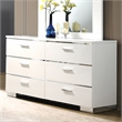 Furniture of America Quaker Contemporary Wood Dresser in White