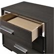Furniture of America Henly Contemporary Wood 3-Drawer Nightstand in Warm Gray