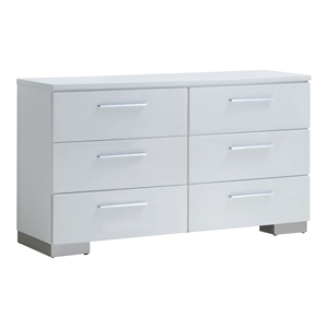 furniture of america krister contemporary wood 6-drawer dresser
