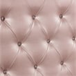 Furniture of America Appell Solid Wood Tufted Full Panel Bed in Rose Gold