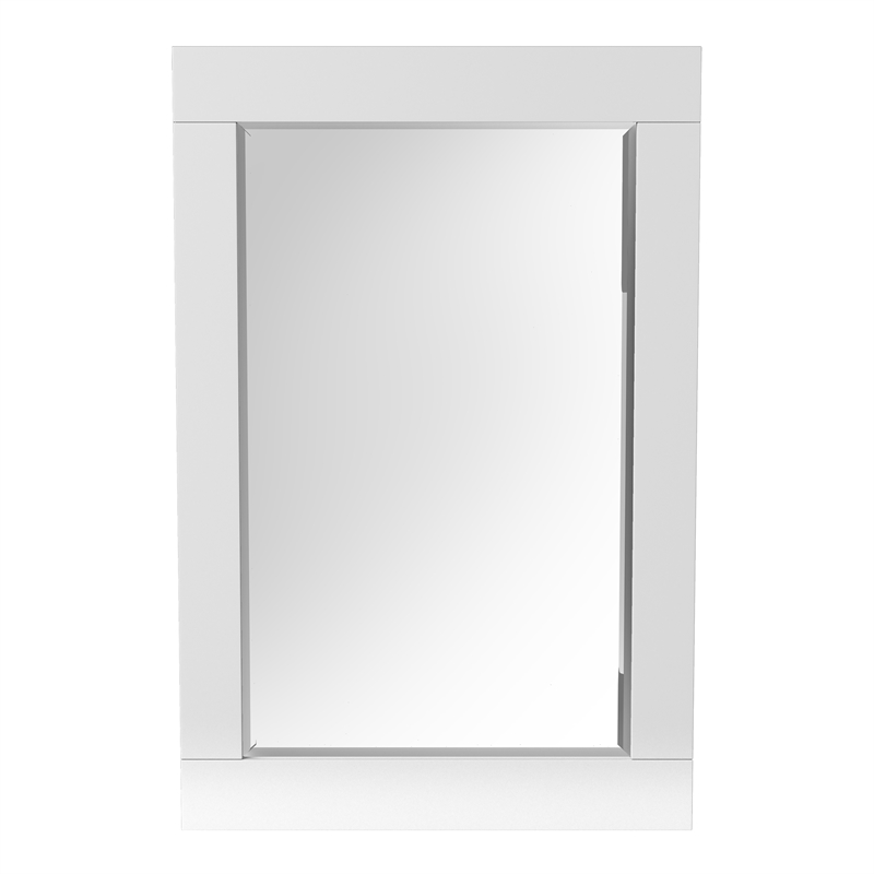 Furniture of America Krister 2-Piece Solid Wood Dresser and Mirror in White