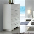 Furniture of America Krister Contemporary Wood 5-Drawer Chest in White