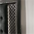 Furniture of America Braylene Wood Tufted Panel Cal King Bed in Metallic Gray