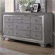 Furniture of America Hariston Contemporary Wood 8-Drawer Dresser in Light Gray