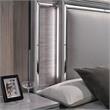 Furniture of America Hariston Wood Queen Bed with LED Lights in Light Gray