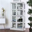 Furniture of America Mendes Transitional Wood 4-Shelf Curio Cabinet in White