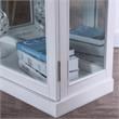 Furniture of America Mendes Transitional Wood 4-Shelf Curio Cabinet in White