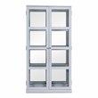 Furniture of America Mendes Transitional Wood 4-Shelf Curio Cabinet in White
