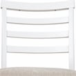 Furniture of America Mandelin Rustic Fabric Padded Pub Chair in White (Set of 2)