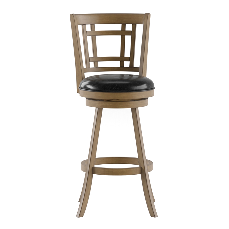 Furniture of America Charleen Wood 29-Inch Swivel Bar Stool in Maple