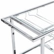 Furniture of America Kendra Contemporary Metal Bar Cart in Chrome