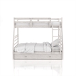 Furniture of America Tomi Wood Twin over Full Storage Bunk Bed in Brushed White
