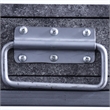 Furniture of America Jairo Industrial Metal 2-Shelf Desk with USB in Silver