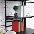 Furniture of America Kandice Metal Twin over Workstation Bunk Bed in Black