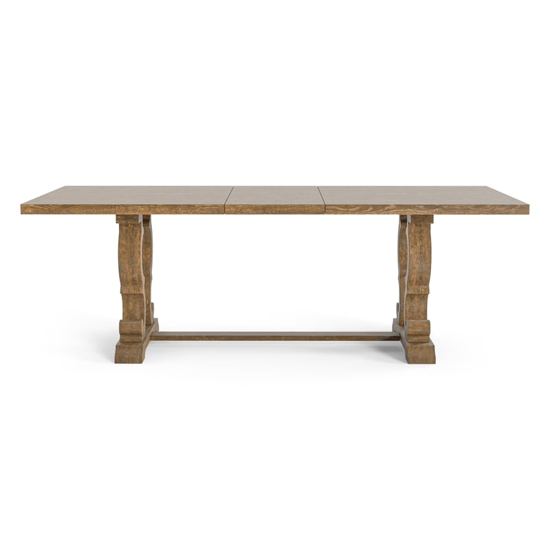Furniture of America Aggate Solid Wood Dining Table in Rustic Natural Tone