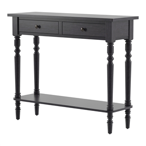 Furniture of America Humphry Transitional Wood 2-Drawer Writing Desk in Gray