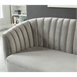 Furniture of America Darque Contemporary Fabric Upholstered Loveseat in Gray