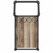 Furniture of America Byson Industrial Metal Bar Cart in Sand Black
