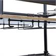 Furniture of America Byson Industrial Metal Bar Cart in Sand Black
