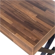 Furniture of America Riley Wood 3-Drawer Writing Desk with USB in Oak and Black