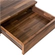 Furniture of America Riley Wood 3-Drawer Writing Desk with USB in Oak and Black