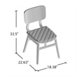 Furniture of America Jaykub Walnut Mid-century Wood Side Chair (Set of 2)